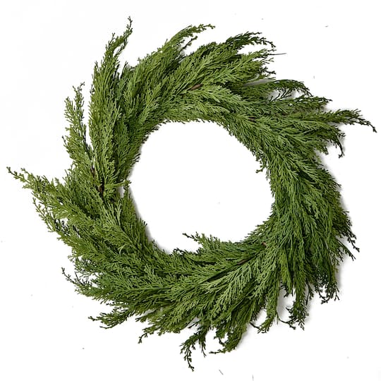 Worth Imports 24" Artificial Christmas Cedar Wreath